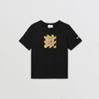 Burberry Burberry Childrens Deer Print Cotton T-shirt, Size: 12y, Black