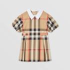 Burberry Burberry Childrens Puff-sleeve Check Stretch Cotton Dress, Size: 2y