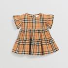 Burberry Burberry Childrens Ruffle Detail Vintage Check Dress With Bloomers, Size: 12m