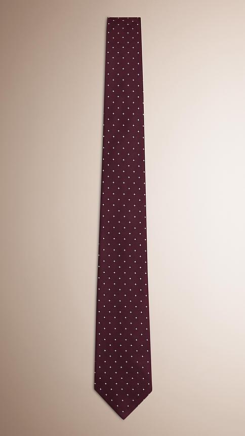 Burberry Modern Cut Polka Dot Silk Twill Tie