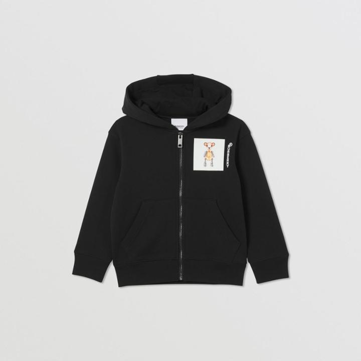 Burberry Burberry Childrens Thomas Bear Print Cotton Hooded Top, Size: 8y