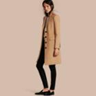 Burberry Burberry Tailored Wool Cashmere Coat, Size: 08, Brown