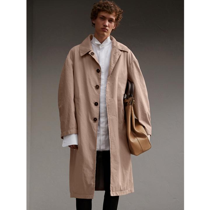 Burberry Burberry Unisex Tropical Gabardine Car Coat, Pink