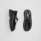 Burberry Burberry Embossed Leather T-bar Shoes, Size: 38, Black