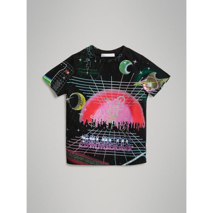 Burberry Burberry Galactic Print Cotton T-shirt, Size: 10y