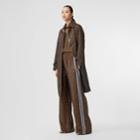 Burberry Burberry Monogram Stripe Print Nylon Car Coat, Size: 04, Bridle Brown