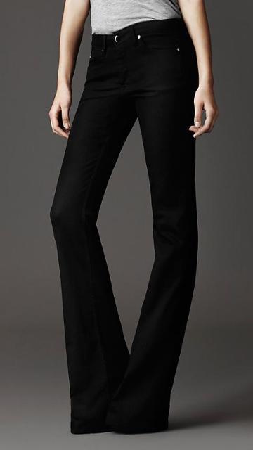 Burberry Harwood Black Rinse Flared Jeans