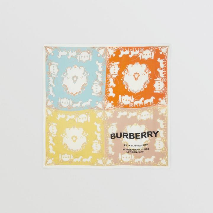 Burberry Burberry Archive Scarf Print Cashmere Large Square Scarf, Multicolour