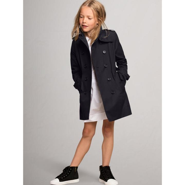 Burberry Burberry The Sandringham Trench Coat, Size: 10y, Blue