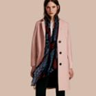 Burberry Burberry Boiled Wool Tailored Coat, Size: 04, Pink