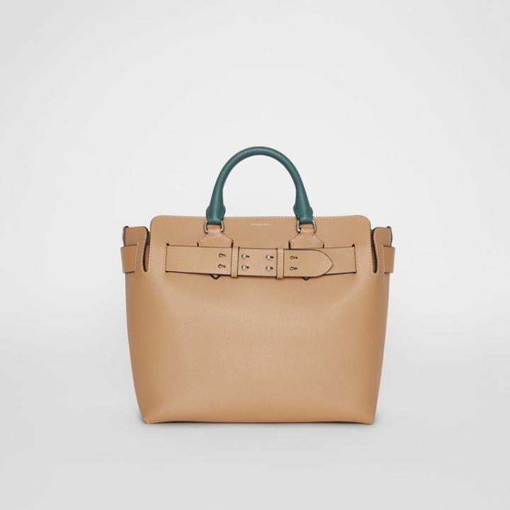 Burberry Burberry The Medium Leather Belt Bag, Beige