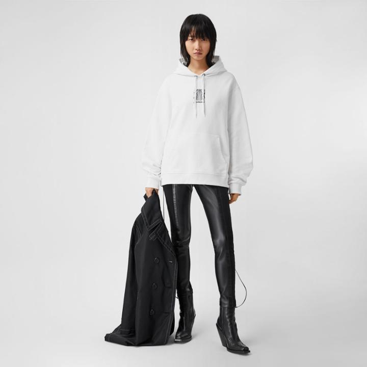 Burberry Burberry Zip Detail Stretch Crepe Jersey Leggings, Size: 04