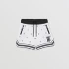Burberry Burberry Childrens Star And Monogram Motif Jersey Mesh Shorts, Size: 2y, Black