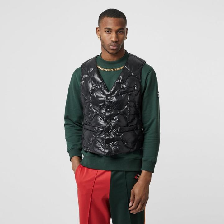 Burberry Burberry Nylon Puffer Waistcoat, Black