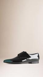 Burberry Prorsum Painted Patent Leather Derby Shoes