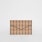 Burberry Burberry Large 1983 Check Envelope Pouch, Black