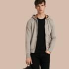 Burberry Burberry Hooded Cotton Jersey Top, Size: Xxl, Grey