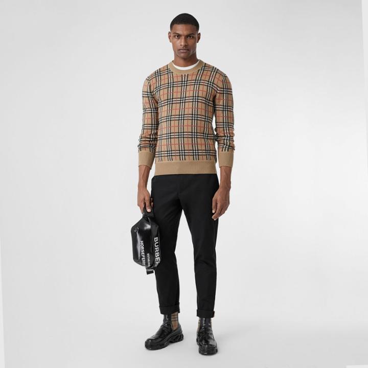 Burberry Burberry Slim Fit Cotton Chinos, Size: 40, Black