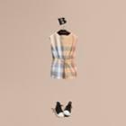 Burberry Burberry Check Cotton Playsuit, Size: 6y, Beige