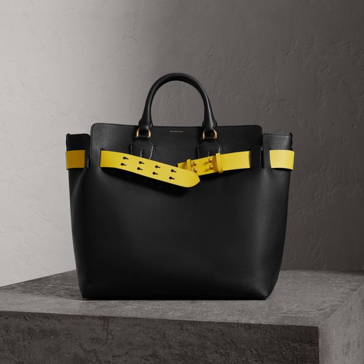 Burberry Burberry The Large Leather Belt Bag, Black