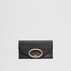 Burberry Burberry Small Handle Detail Leather Pocket Clutch