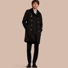 Burberry Military Trench Coat With Detachable Mink Collar And Warmer