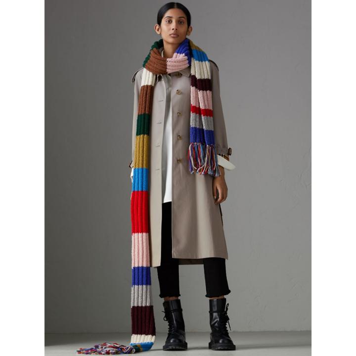 Burberry Burberry Side-slit Tropical Gabardine Trench Coat, Size: 12