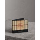 Burberry Burberry Haymarket Check And Leather Id Wallet