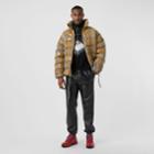 Burberry Burberry Tape Detail Vintage Check Puffer Jacket, Beige