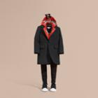 Burberry Burberry Down-filled Wool Cashmere Overcoat, Size: 6y, Grey
