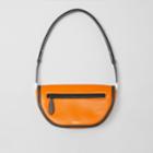 Burberry Burberry Small Two-tone Leather Olympia Bag, Orange