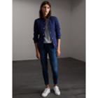 Burberry Burberry Scalloped Diamond Quilted Jacket, Blue