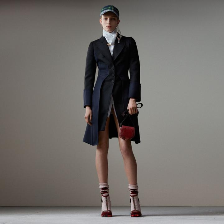 Burberry Burberry Wool Dressage Coat, Size: 14, Black