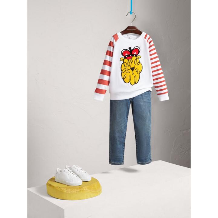 Burberry Burberry Relaxed Fit Stretch Denim Jeans, Size: 6y