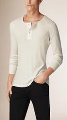 Burberry Long-sleeved Cotton Wool Henley