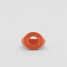 Burberry Burberry Varnished Logo Graphic Signet Ring