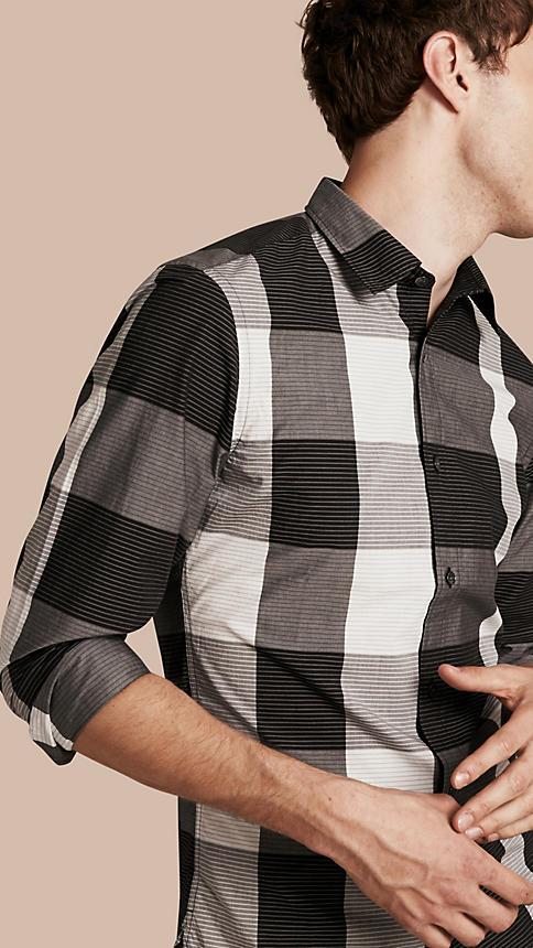 Burberry Graphic Check Cotton Shirt