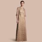 Burberry Burberry Floral Lace Tulle Dress, Size: 12, Yellow
