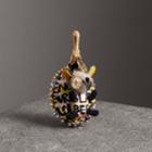 Burberry Burberry Bob The Hedgehog Graffiti Print Cotton Charm, Grey