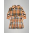 Burberry Burberry Vintage Check Cotton Drawcord Dress, Size: 12m, Yellow
