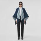 Burberry Burberry Reversible Icon Stripe Wool Cape
