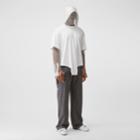 Burberry Burberry Crystal Sleeve Cut-out Hem Cotton Oversized T-shirt, White