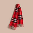 Burberry Burberry The Mini Classic Check Cashmere Scarf, Size: Os, Orange