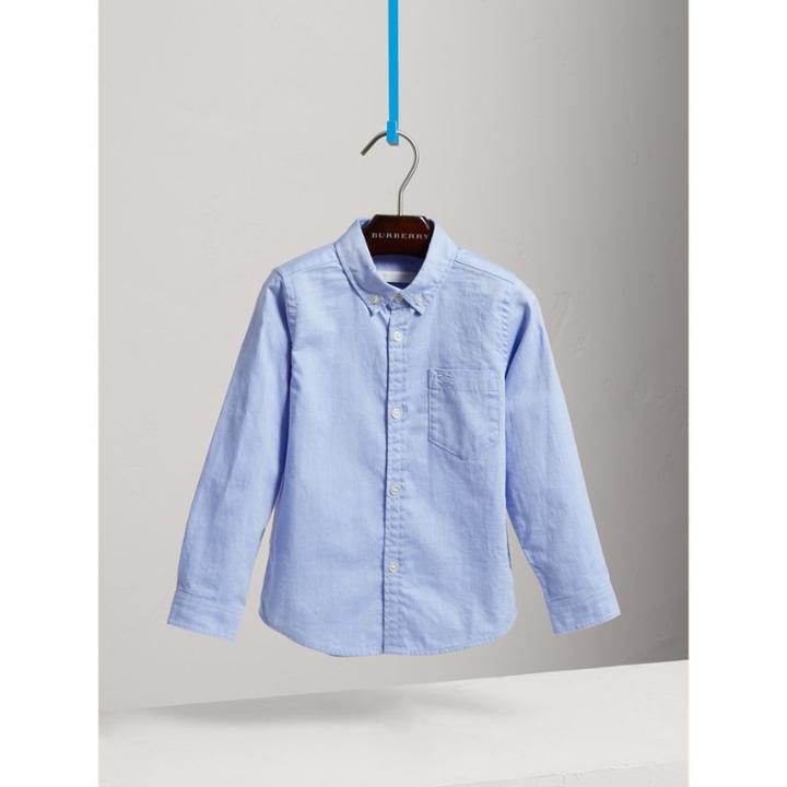 Burberry Burberry Classic Oxford Shirt, Size: 10y, Blue