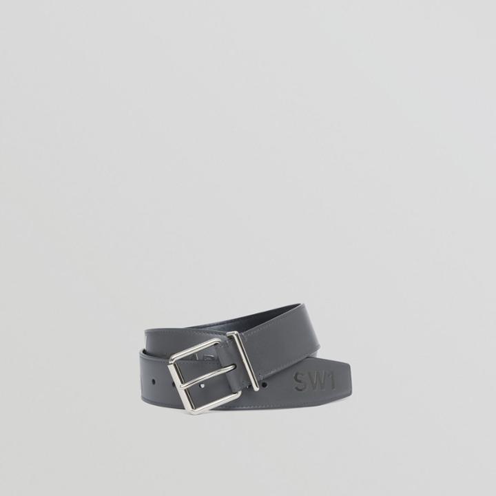 Burberry Burberry Horseferry Print Leather Belt, Size: 100