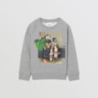 Burberry Burberry Childrens Collage Print Cotton Blend Sweatshirt, Size: 4y, Grey