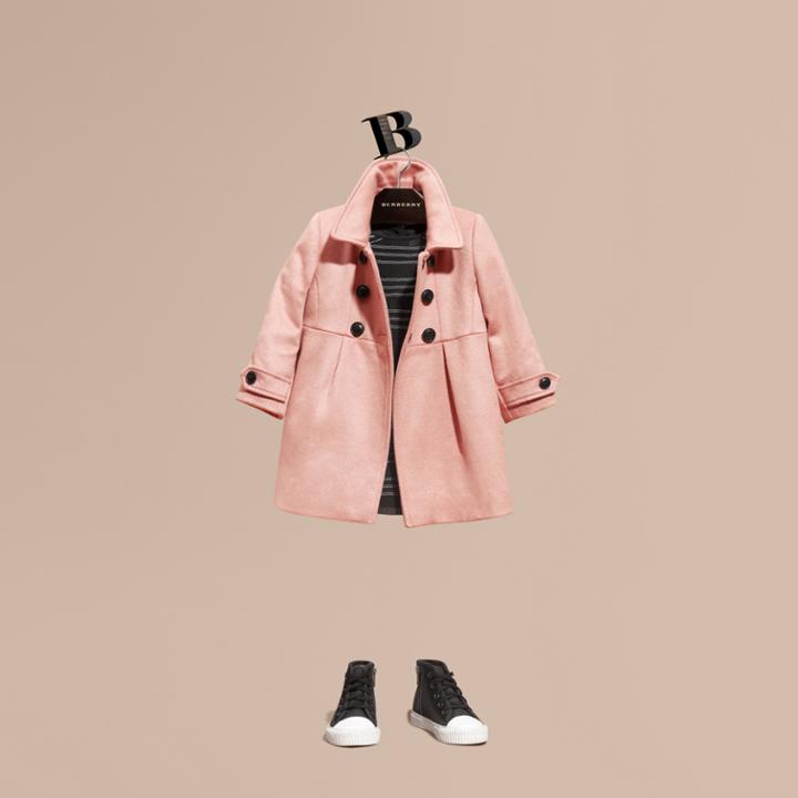 Burberry Burberry Tailored Cashmere Coat, Size: 9m, Pink