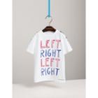 Burberry Burberry Left Right Print Cotton T-shirt, Size: 8y, White