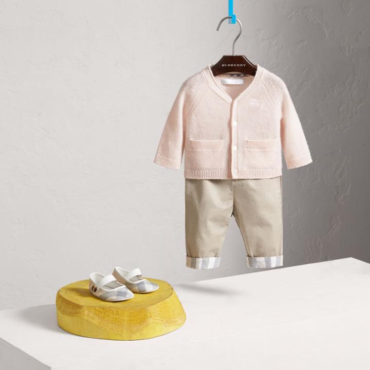 Burberry Burberry Classic Cashmere Cardigan, Size: 6m, Pink