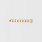 Burberry Burberry Crystal Monogram Motif Gold-plated Barrette, Yellow